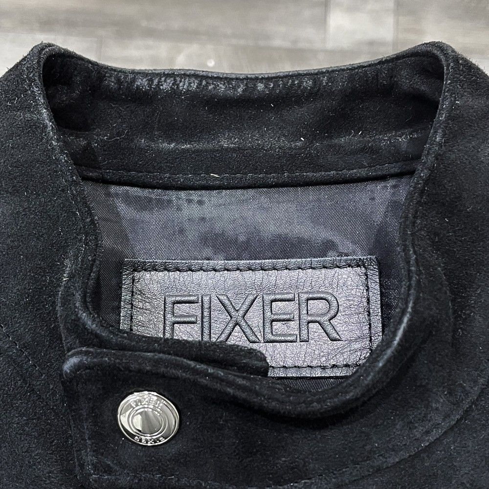 美品 FIXER F2 シングルライダース 44 ブラウン 牛革 フィクサー FIXER 
