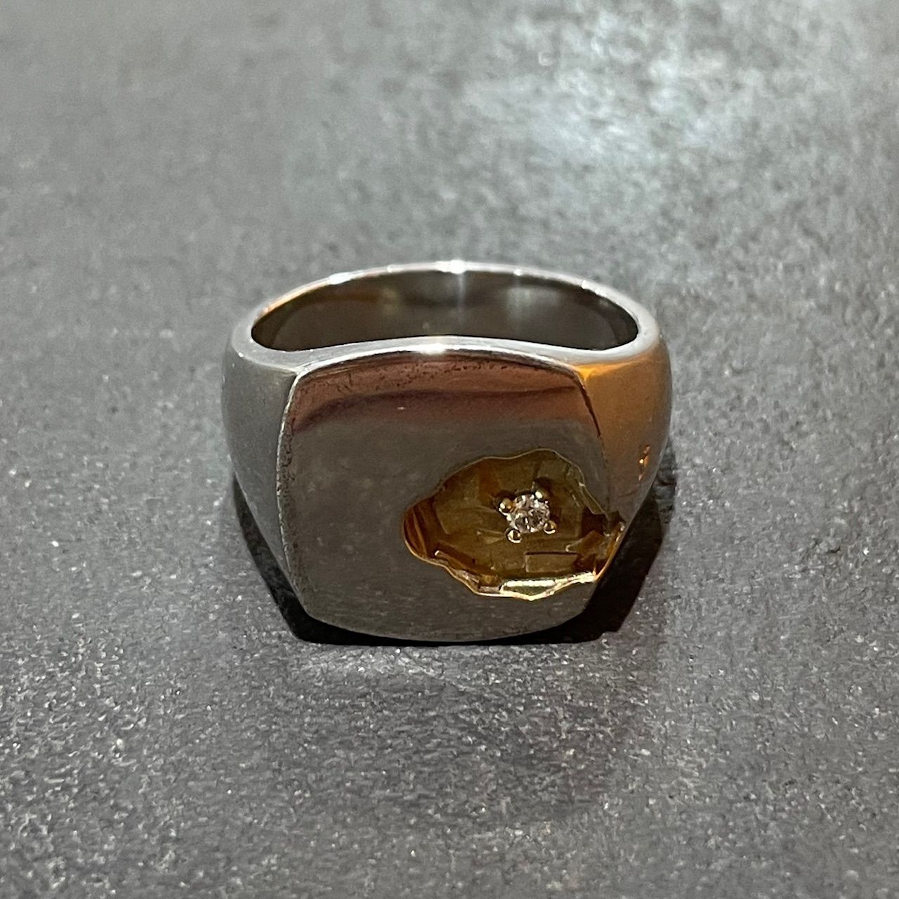 定価76780円 未使用 TOMWOOD Mined Ring Large Diamond