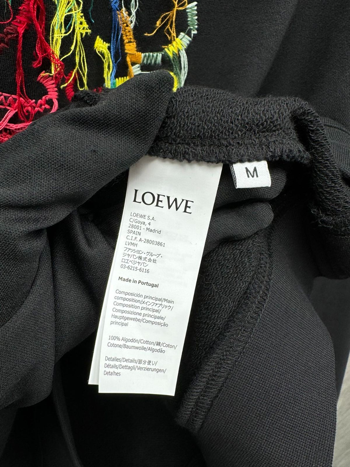 loewe ロエベ ジブリ コラボ パーカー アナグラム 刺繍 まっくろ