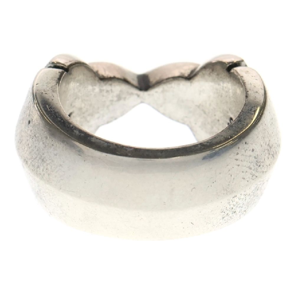 CHROME HEARTS ダブルフレアニーリング CHROME HEARTS (クロムハーツ) ダブルフレアニーリング シルバー