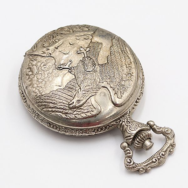 Ogival 懐中時計 17ジュエル シルバー文字盤 Ogival 懐中時計 17ジュエル シルバー文字盤 Ogival 懐中時計 17