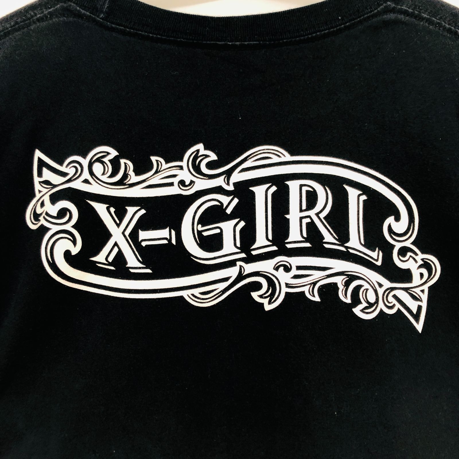 【美品】ハチヤーズ　XL　ロゴプリント　長袖　バイカラー　白×黒 Printstar ラグラン Tシャツ メンズ 大きいサイズ 七分袖 無地