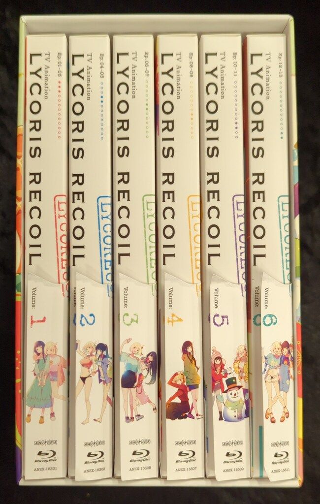 リコリスリコイルBlu-ray 6巻セット 収納BOX付き リコリス・リコイル