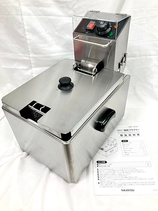 電気フライヤー　８L　卓上型　２０２４年製　厨房　飲食店　XD-CM８LF 電気フライヤー 8L 卓上型 1槽式フライヤー 2024年製 厨房 飲食