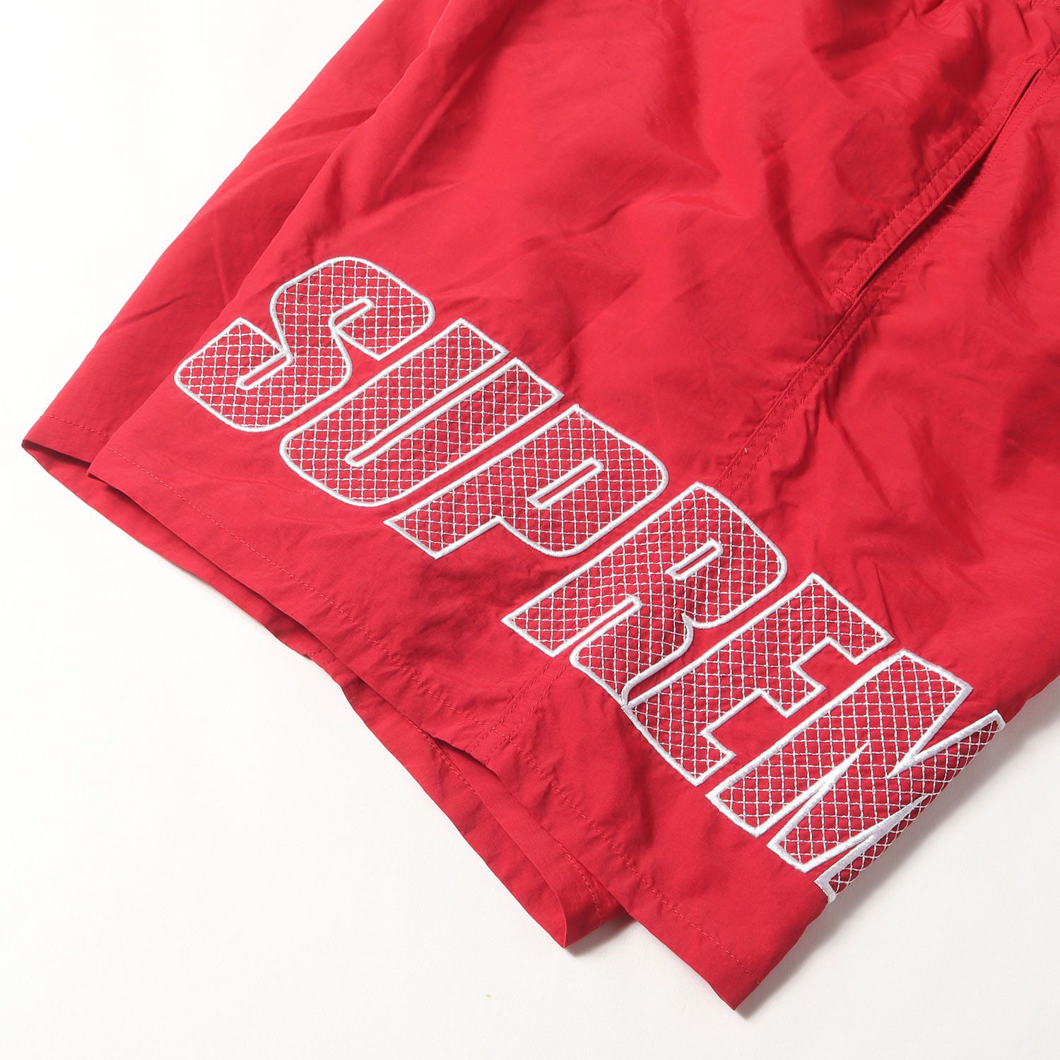 美品】Supreme シュプリーム パンツ サイズ:L / アップリケロゴ 