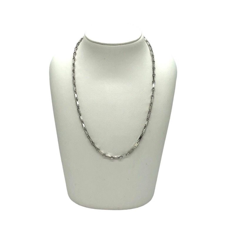 カルティエ Cartier フィガロネックレス 750WG K18ホワイトゴールド