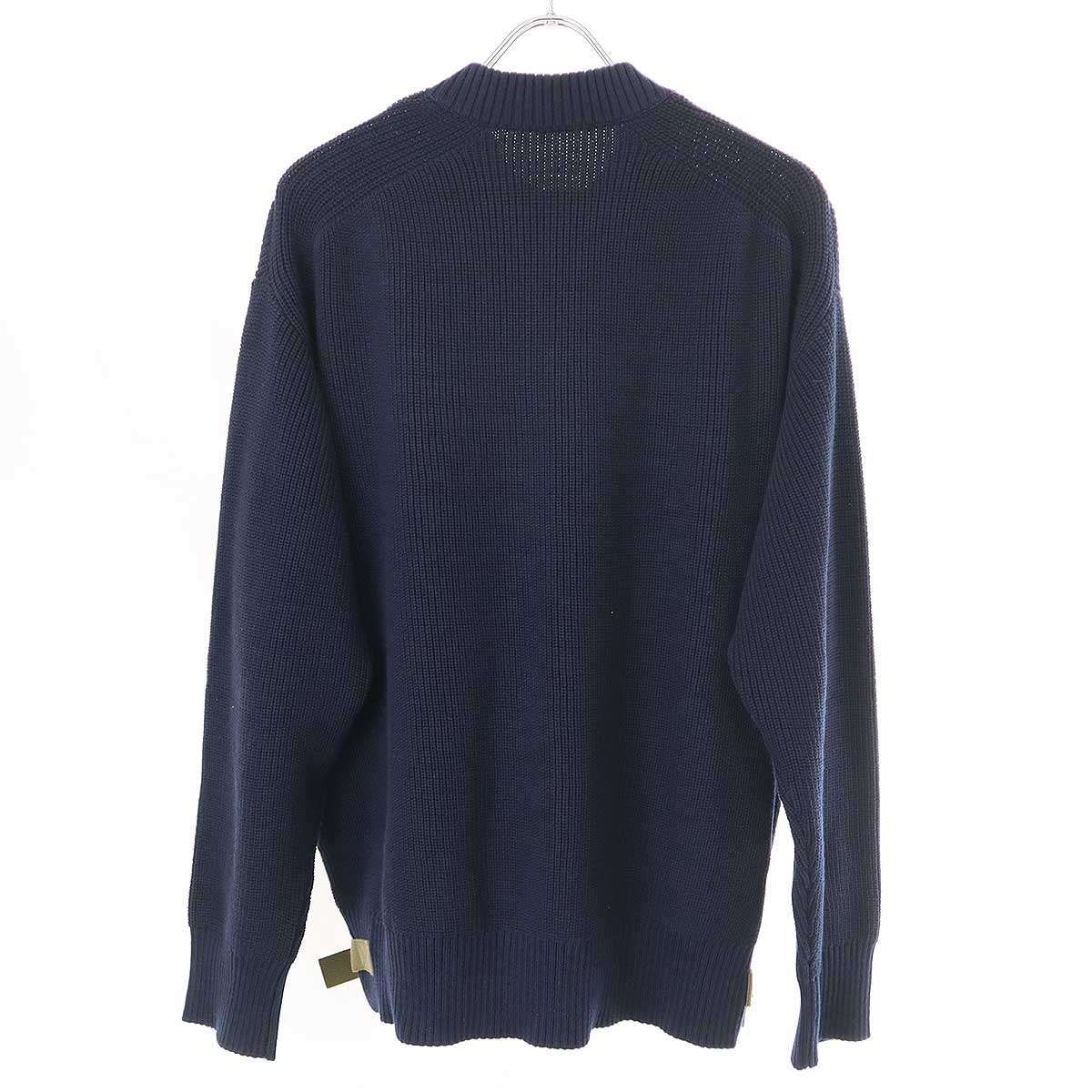 sacai サカイ 23SS Nylon Twill x Knit Pullover ナイロンツイルニット 