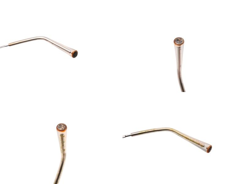 CHANEL シャネル リムレス ラインストーン ココマーク