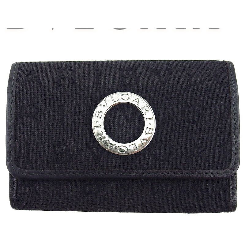 【未使用】BVLGARI　ブルガリ　ロゴマニア　キーケース　ブラック ブルガリ BVLGARI キーケース ロゴマニア ブラック レディース