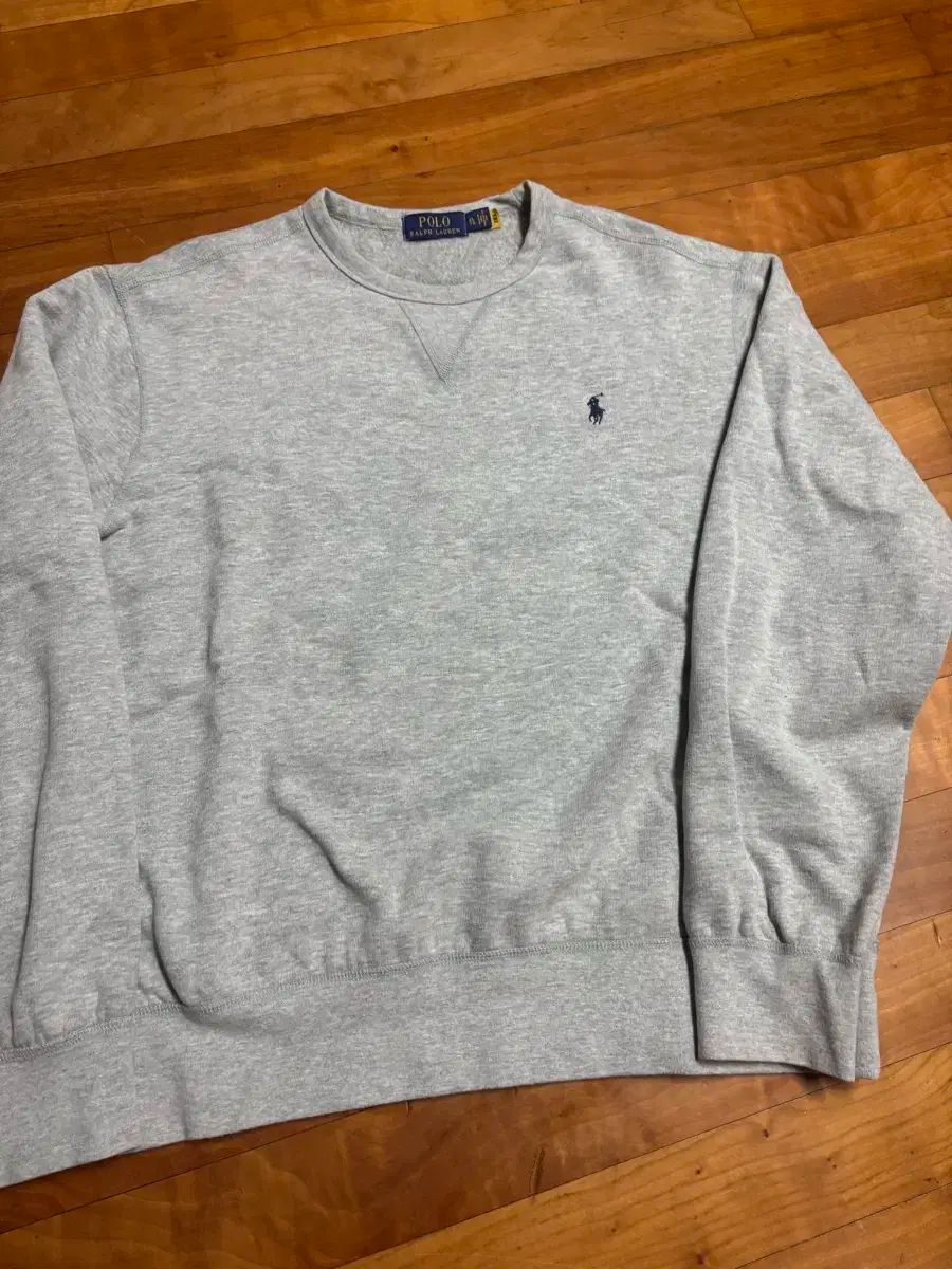オラノン【美品】POLO RALPH LAUREN 裏起毛 グレー POLO RALPH LAUREN ポロ ラルフローレン 長袖フード パーカー 裏