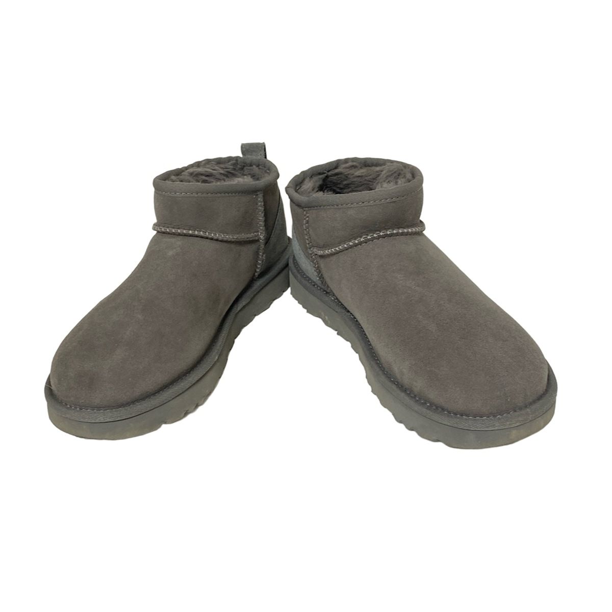 UGG アグ ショートブーツ 24 レディース クラシック ウルトラ ミニ 1116109 ダークグレー ムートン