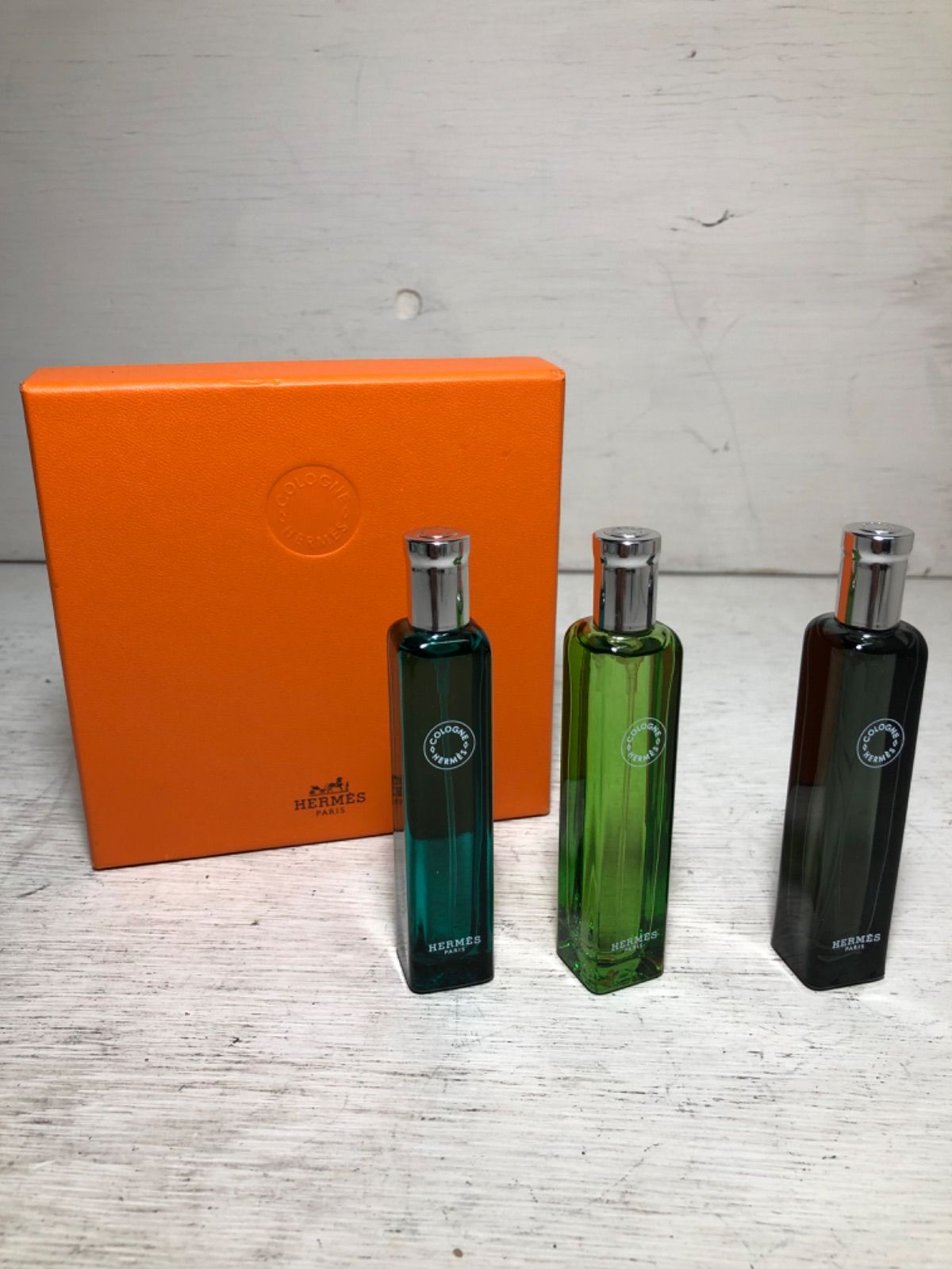 エルメス HERMES 香水 オーデコロン 3本セット HERMES - HERMES エルメス ミニ 香水 3本 カレーシュ アマゾン