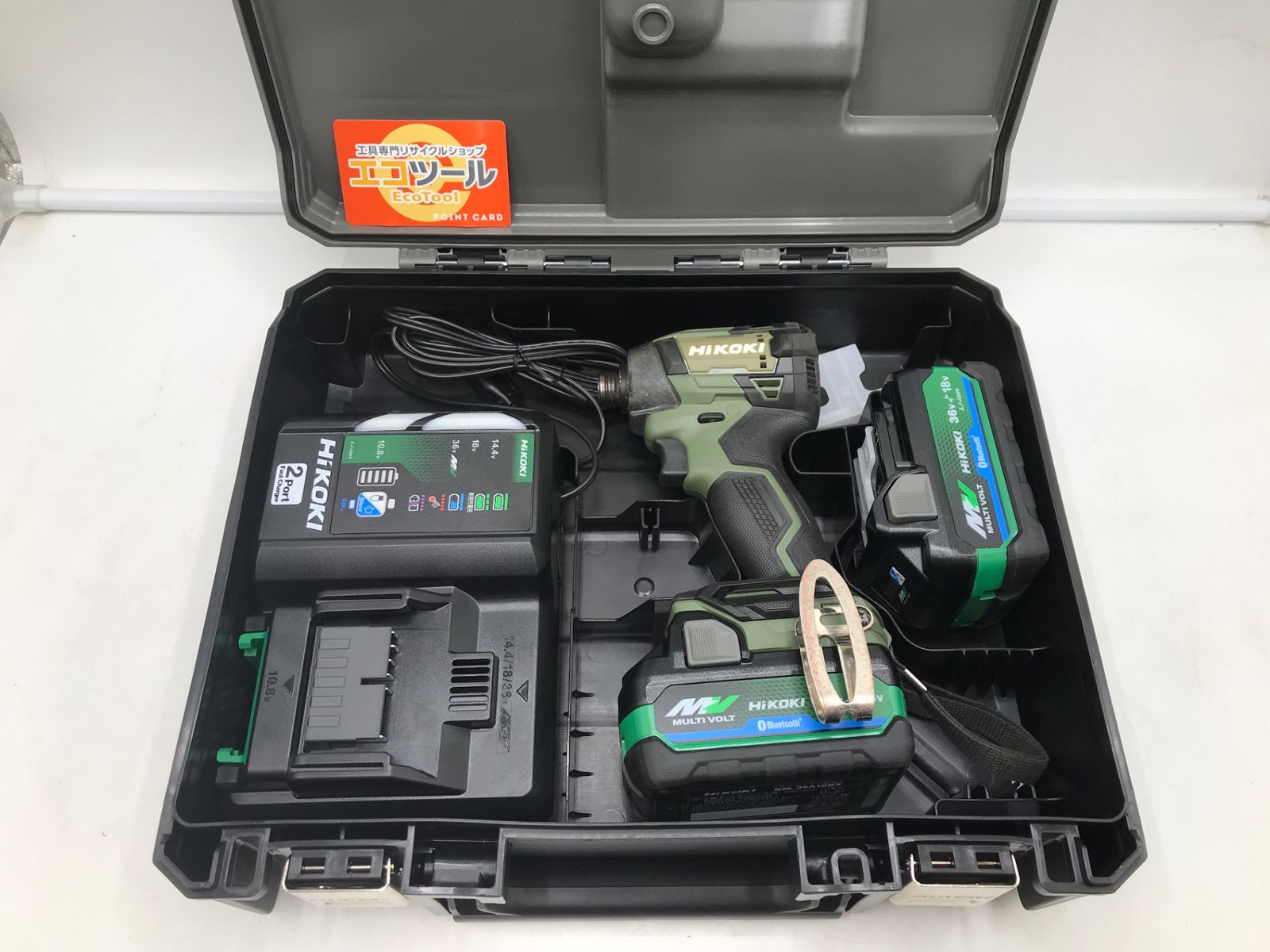 HiKOKI|ハイコーキ 36V コードレスインパクトドライバ フォレストグリーン WH36DD 2XHGSZ 2025年モデル IT8HUD2T4V1G エコツール岡崎岩津店 M01
