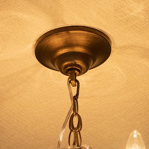 エスパスESPACE3灯シャンデリア 白熱球 トップ ゴールド