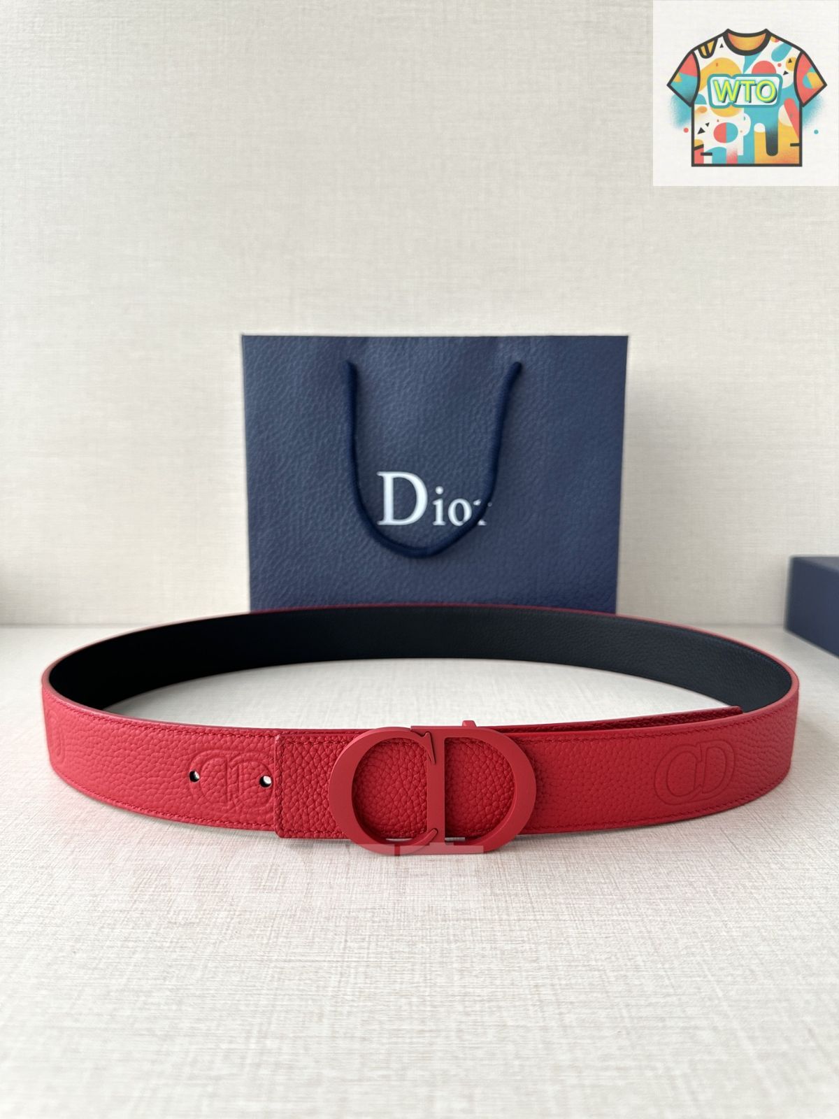 【ユキ】Dior CD Icon ベルト　バックル DIOR | ベルト 35mm マイクロ ディオール オブリーク ジャカード
