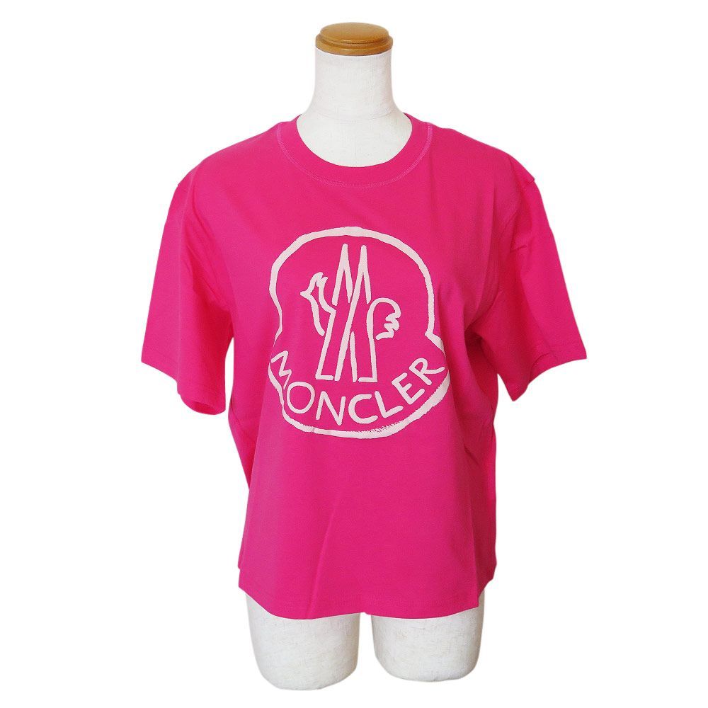 モンクレール Tシャツ 半袖 レディース トップス ビッグロゴ
