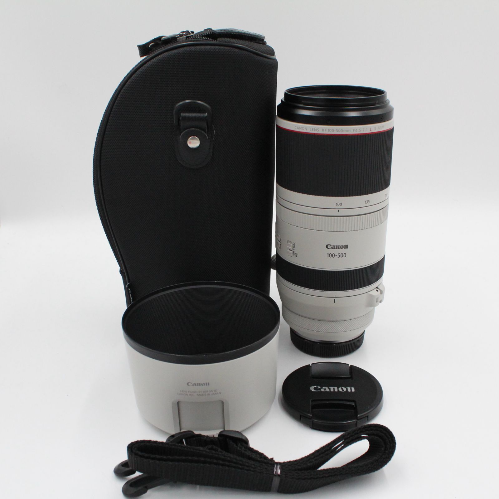 ケース付き。☆新品級☆ CANON キヤノン RF100-500mm F4.5-7.1 L IS 