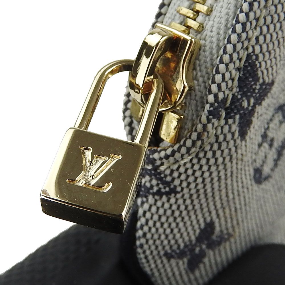 【中古】 ルイ・ヴィトン コインケース ポルトモネロン M92460 モノグラムミニキャンバス ブルー ゴールド金具 丸型 ポーチ 普段使い  レディース メンズ LOUIS VUITTON