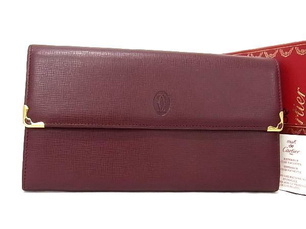 □新品□未使用□ Cartier カルティエ マストライン レザー 二つ折り