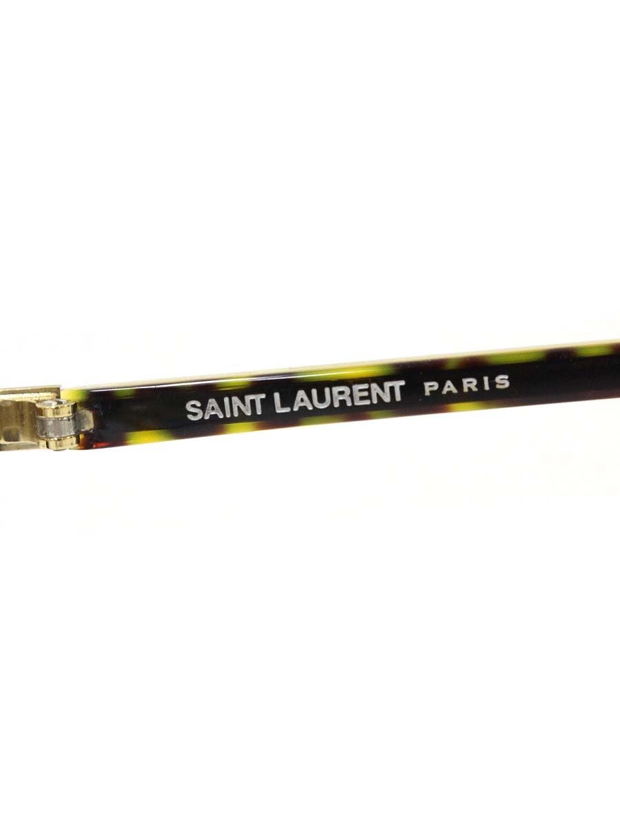 サンローランパリ SL125 003 メガネ ダークハバナ/ゴールド メタル  