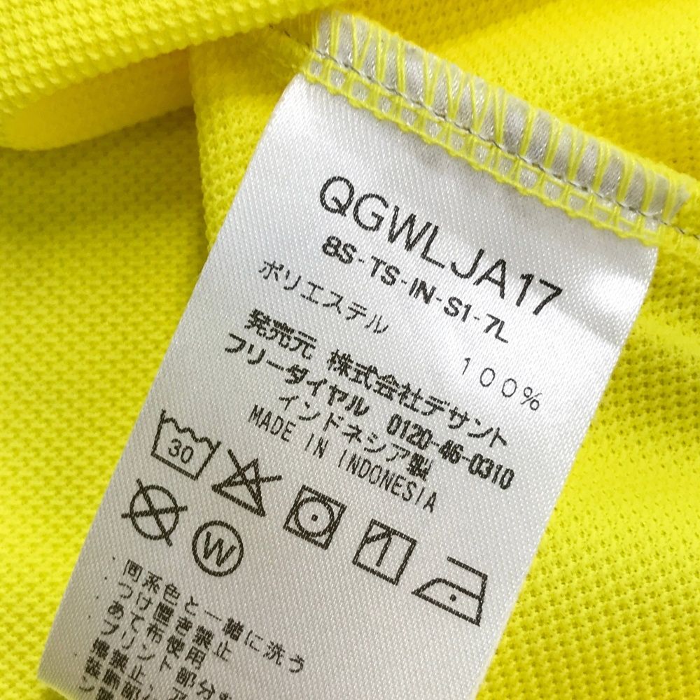 サイズ：M LE COQ GOLF ルコックゴルフ 半袖ポロシャツ イエロー