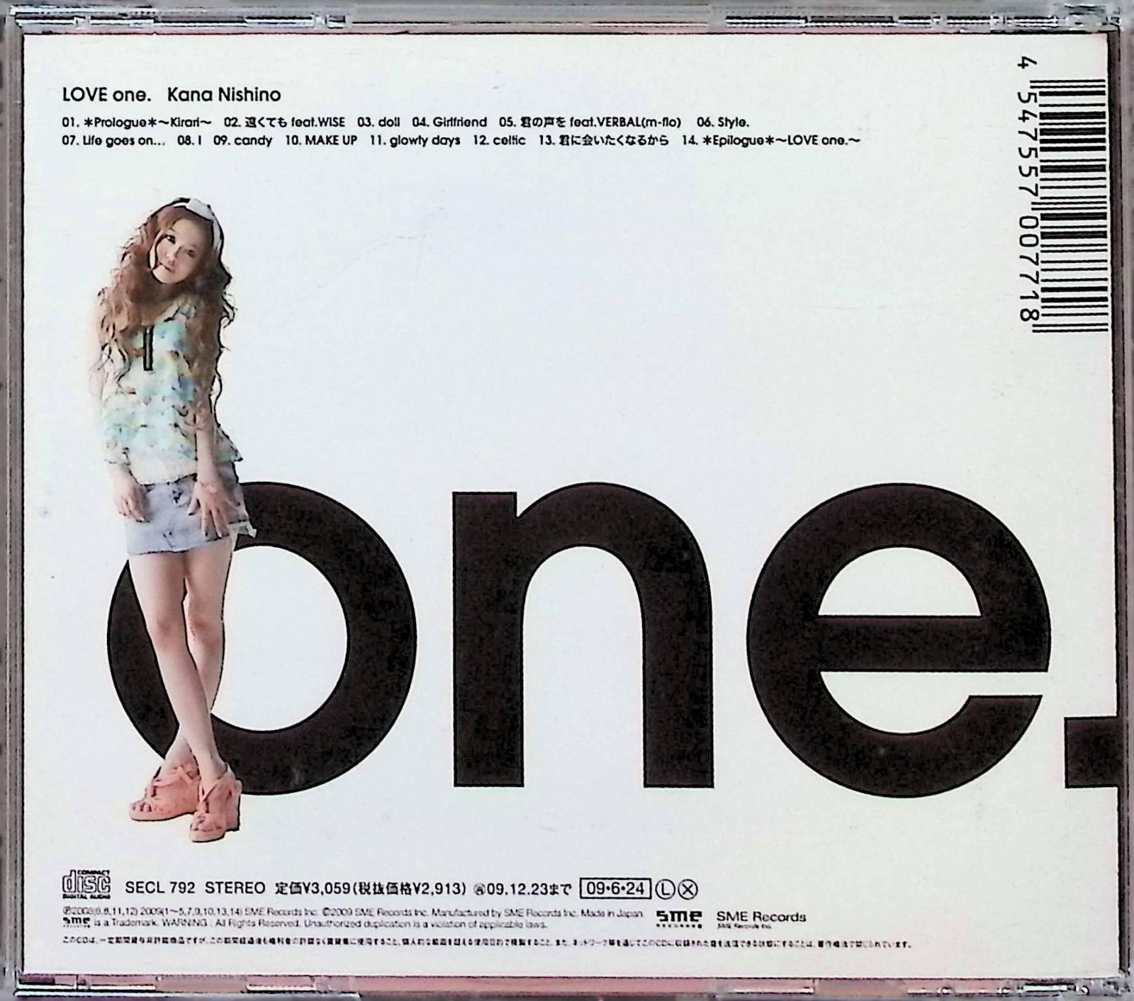 LOVE one. / 西野カナ (CD)