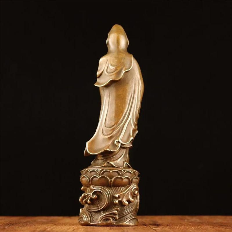 銅製 仏像 浄水観音菩薩仏像 仏間供養 銅製品 工芸品 置物 銅製 仏像 浄水観音菩薩仏像 仏間供養 銅製品 工芸品 置物