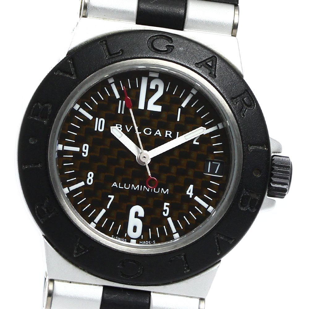 ブルガリ BVLGARI AL32TA アルミニウム デイト クォーツ ボーイズ