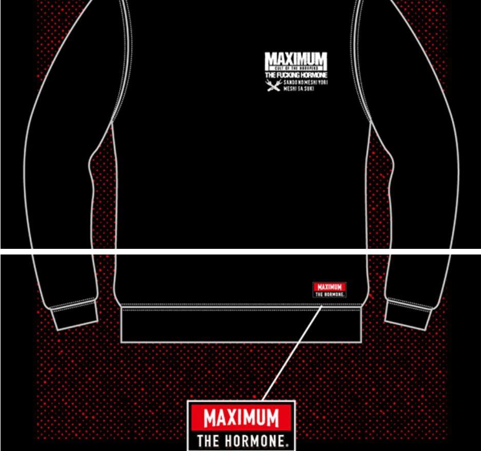 マキシマムザホルモン 公式グッズ cult of the HRPK スウェット