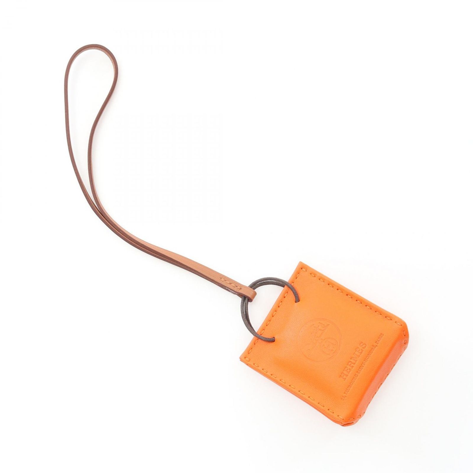 エルメス HERMES チャーム サックオランジュ フー フー レザー