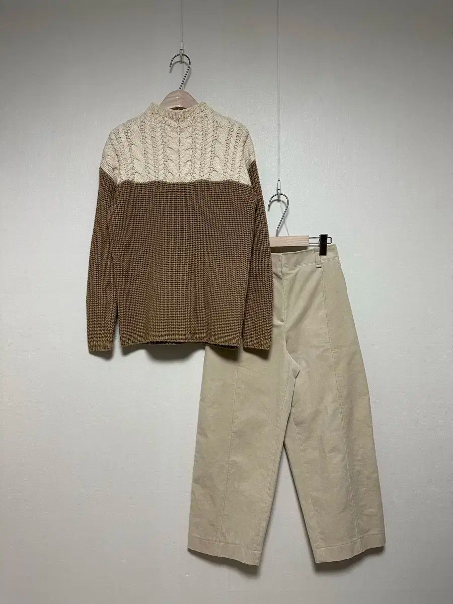 サンドロ モックネック ケーブル バイ ニット