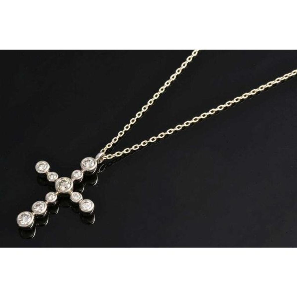 カシケイ ブラウンダイヤモンド クロスペンダント ネックレス 柏圭 K18BG ブラウンゴールド【美品】 - メルカリ