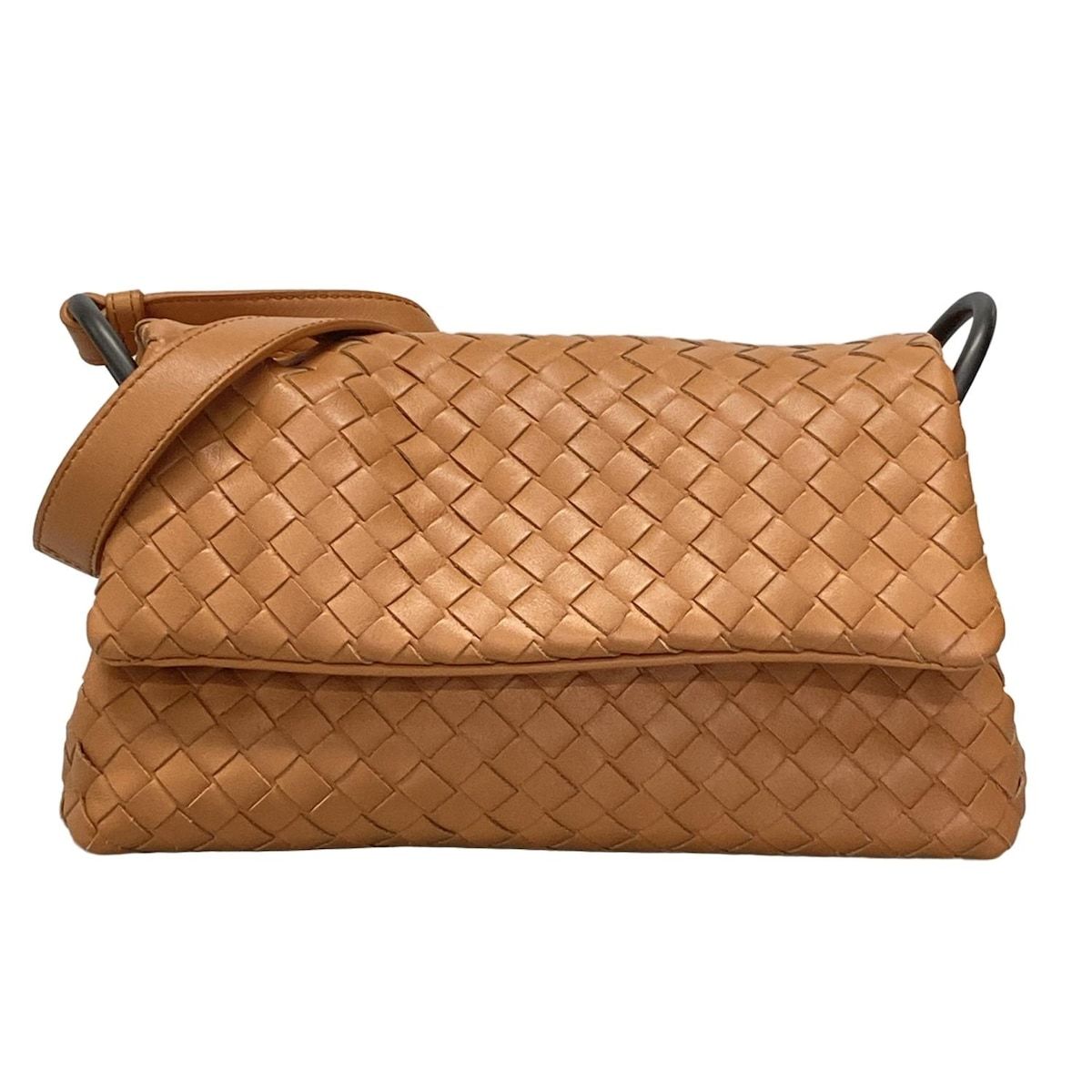 Bottega Veneta イントレチャートショルダーバッグ　ブラウン BOTTEGA VENETA(ボッテガヴェネタ) ショルダーバッグ イントレ