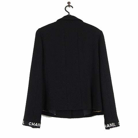 CHANEL シャネル レザー襟 ツイード ジャケット シャネル CHANEL 95A ヴィンテージ ジャケット ツイード