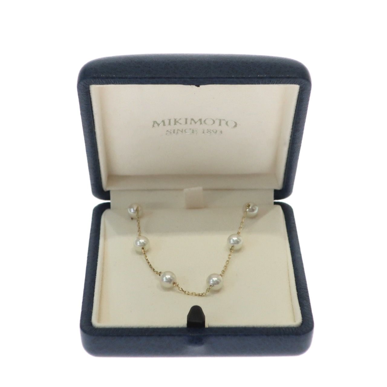 未使用品】MIKIMOTO ミキモト パール ブレスレット 8P 8粒 K18 YG 750 