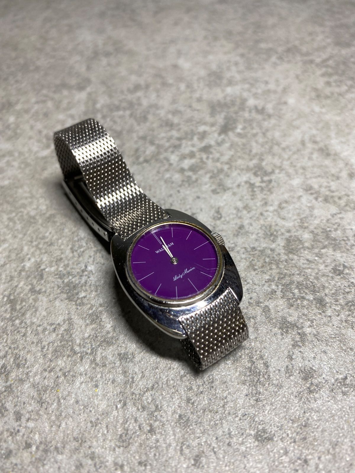 WALTHAM ウォルサム レディーマキシム 手巻 Waltham Lady Maxim シルバー ホワイト 手巻きオイスター機械式時計