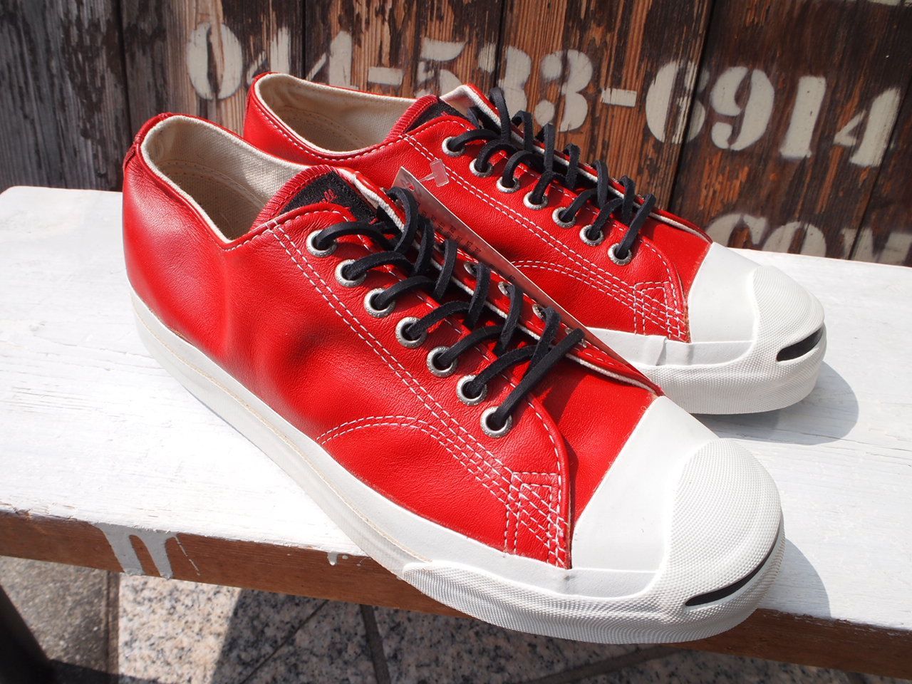 CONVERSE JACK PURCELL レザー　US8 USA製 CONVERSE（コンバース）JACK PURCELL NUBUCK LEATHER（ジャック
