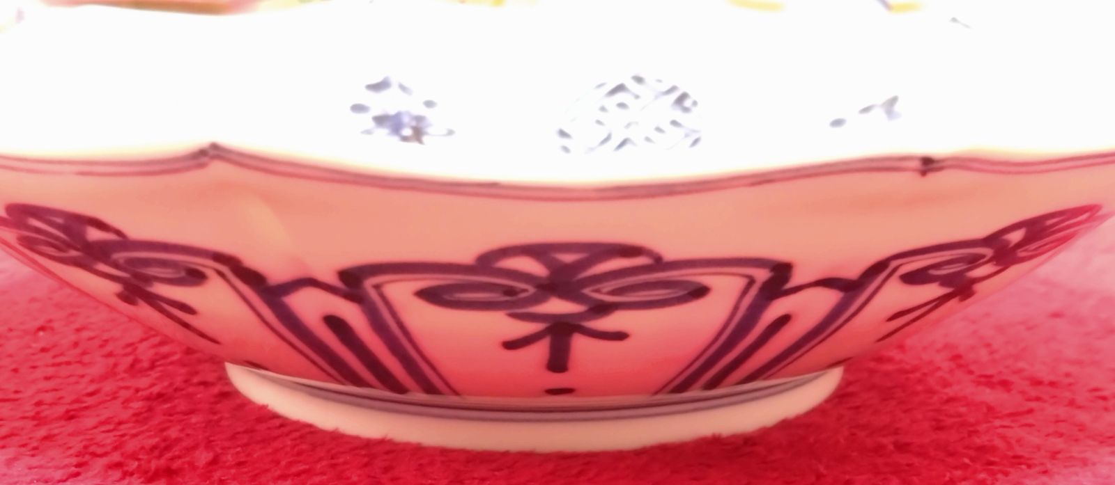  九谷焼 山本長左 十角盛鉢 青華祥瑞手豊穣文 鉢 ボウル 食器