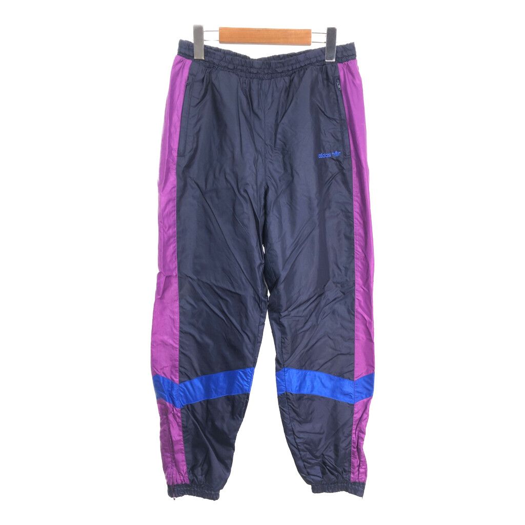 adidas アディダス トラックパンツ スポーツ ネイビー (メンズ F168) 中古 古着 S8283