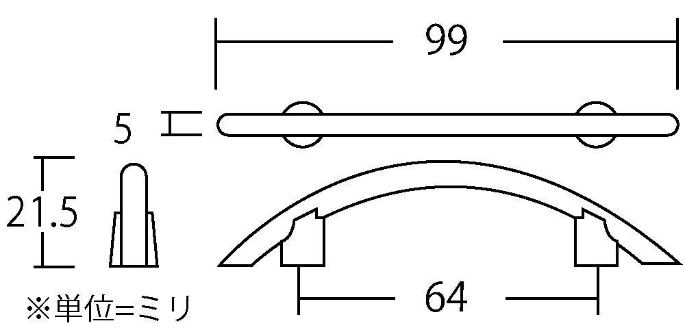 サテンニッケル 64ミリ ハンドル 0170-079 369 ベスト