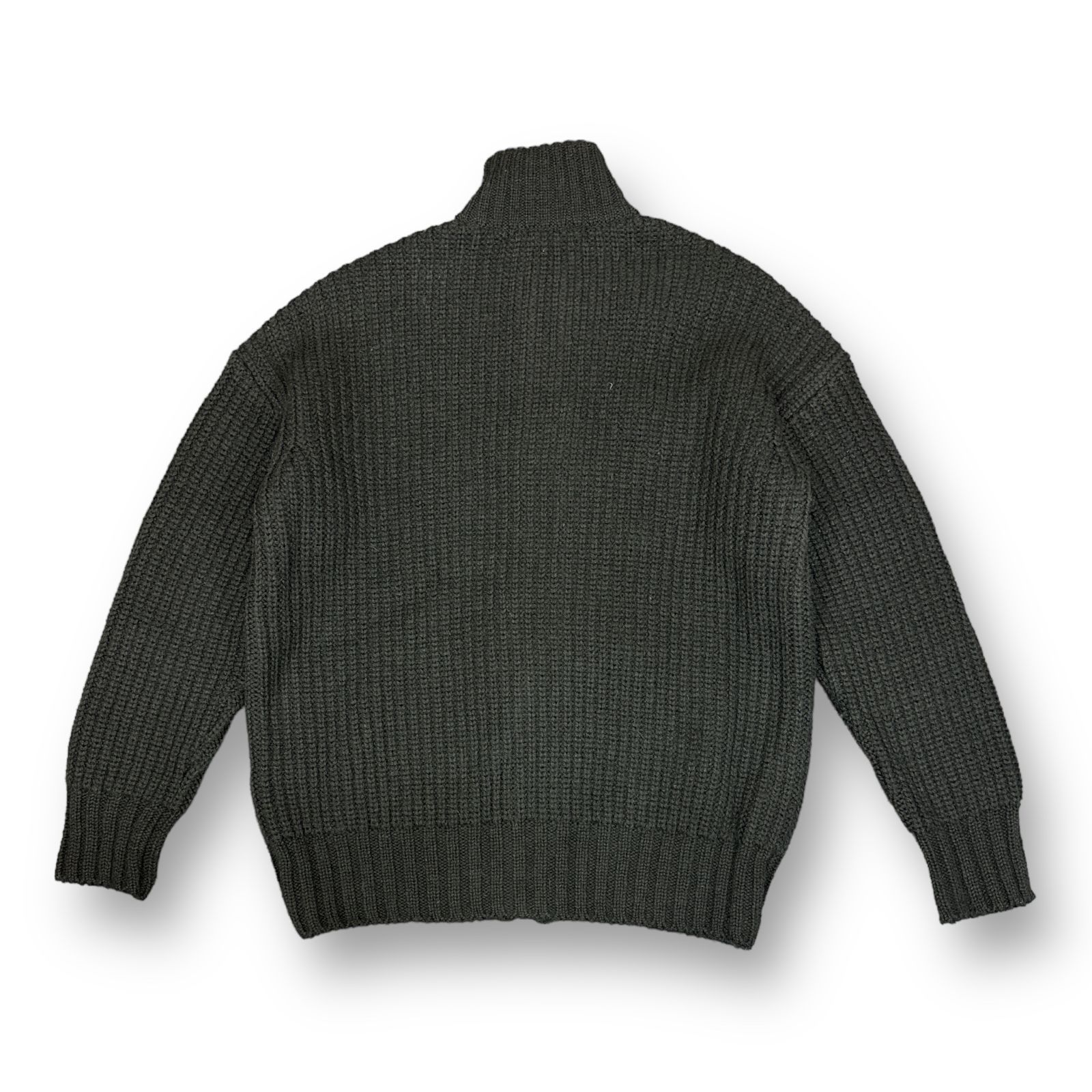 Fireman knit cardigan ファイアーマンバックル付きBlack - ファッション