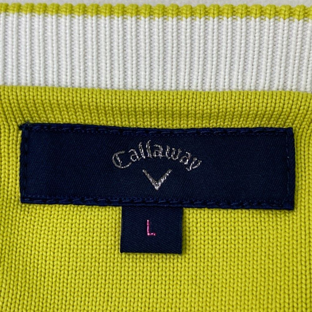 サイズ：L CALLAWAY キャロウェイ  長袖ニットセーター 刺繍  グリーン系 [240101436328] ゴルフウェア レディース ストスト サイズ：L CALLAWAY キャロウェイ 長袖ニットセーター 刺繍