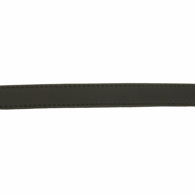 ディオールオム Dior HOMME ナロー ベルト ロゴ刻印 レザー 皮革 黒 