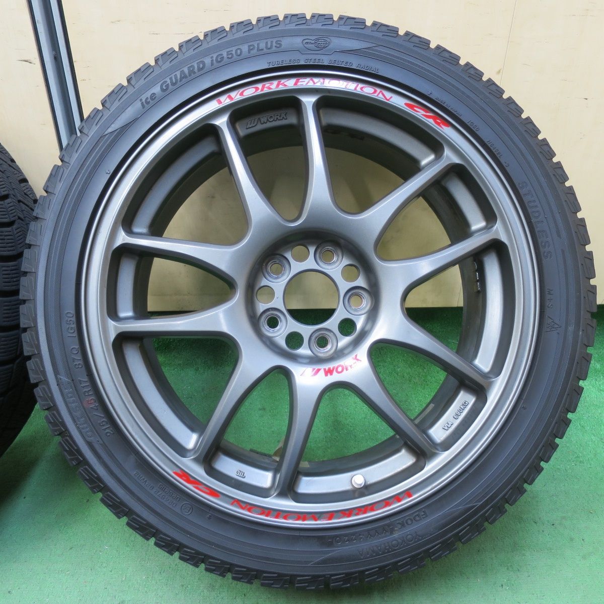 バリ溝！9.5分☆86 BRZ プリウス 等 WORK EMOTION CR KAI 215/45R17 