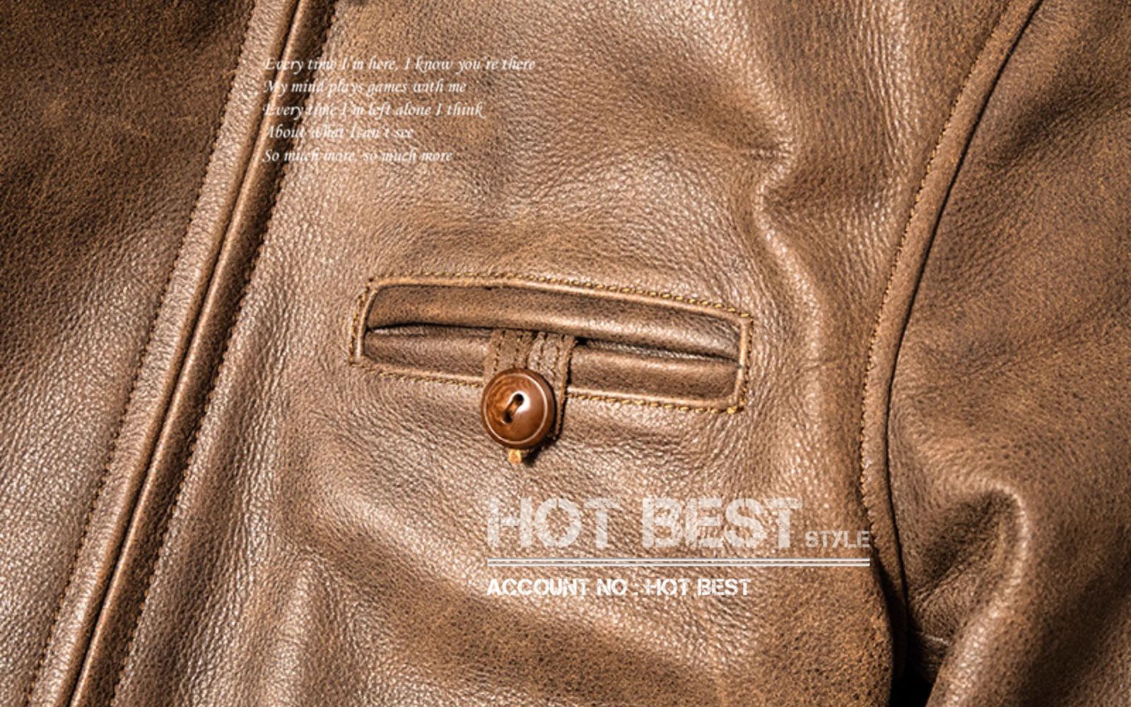 上質革ジャン メンズ カウハイド 1940年代 トラッカースタイル