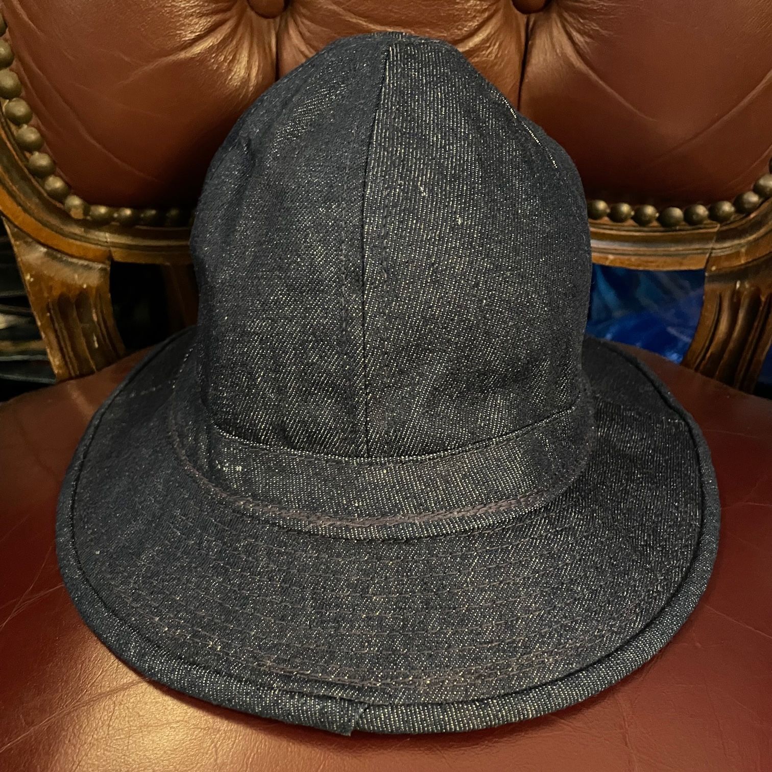 MADE IN USA製 NEW YORK HAT デニムメトロバケットハット インディゴ Mサイズ