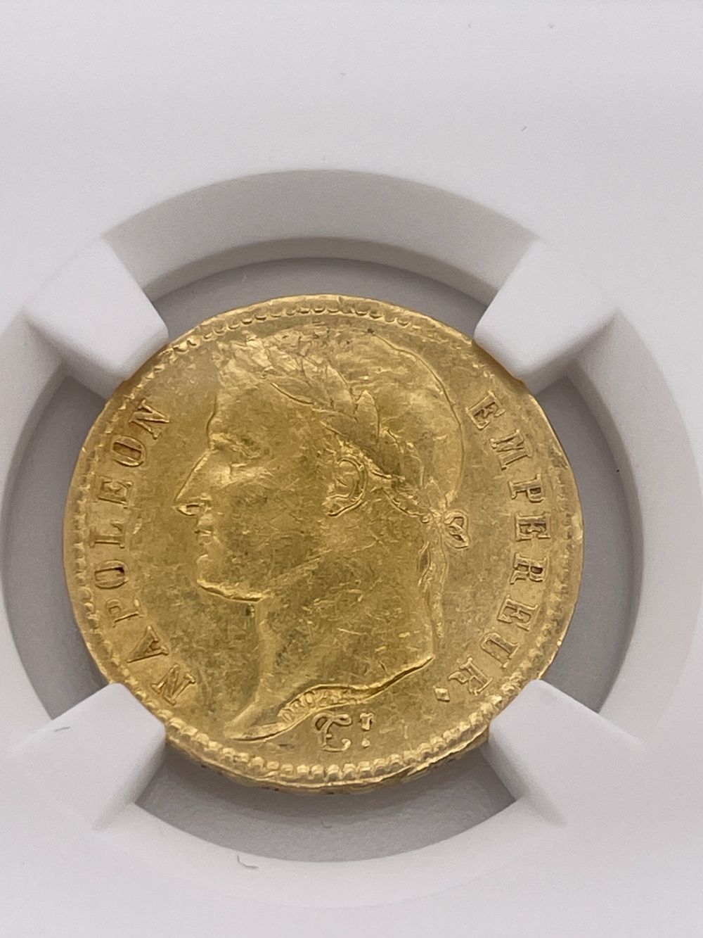 フランス 20フラン金貨 1813年A 美品+ ナポレオン1世 NGC(AU53