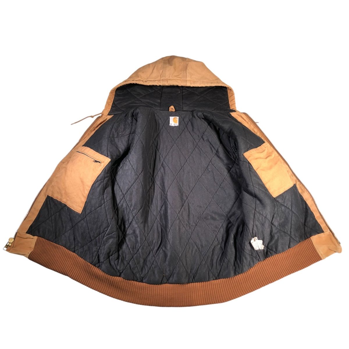 古着 カーハート Carhartt アクティブジャケット ダックフルジップ
