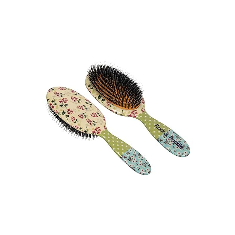 ロック&ラドル(Rock&Ruddle) ヘアブラシL ブラックシマー