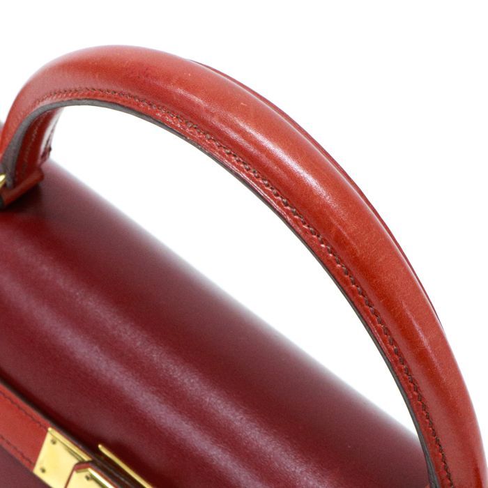 エルメス HERMES ケリー35 外縫い トリコロール ボックスカーフ